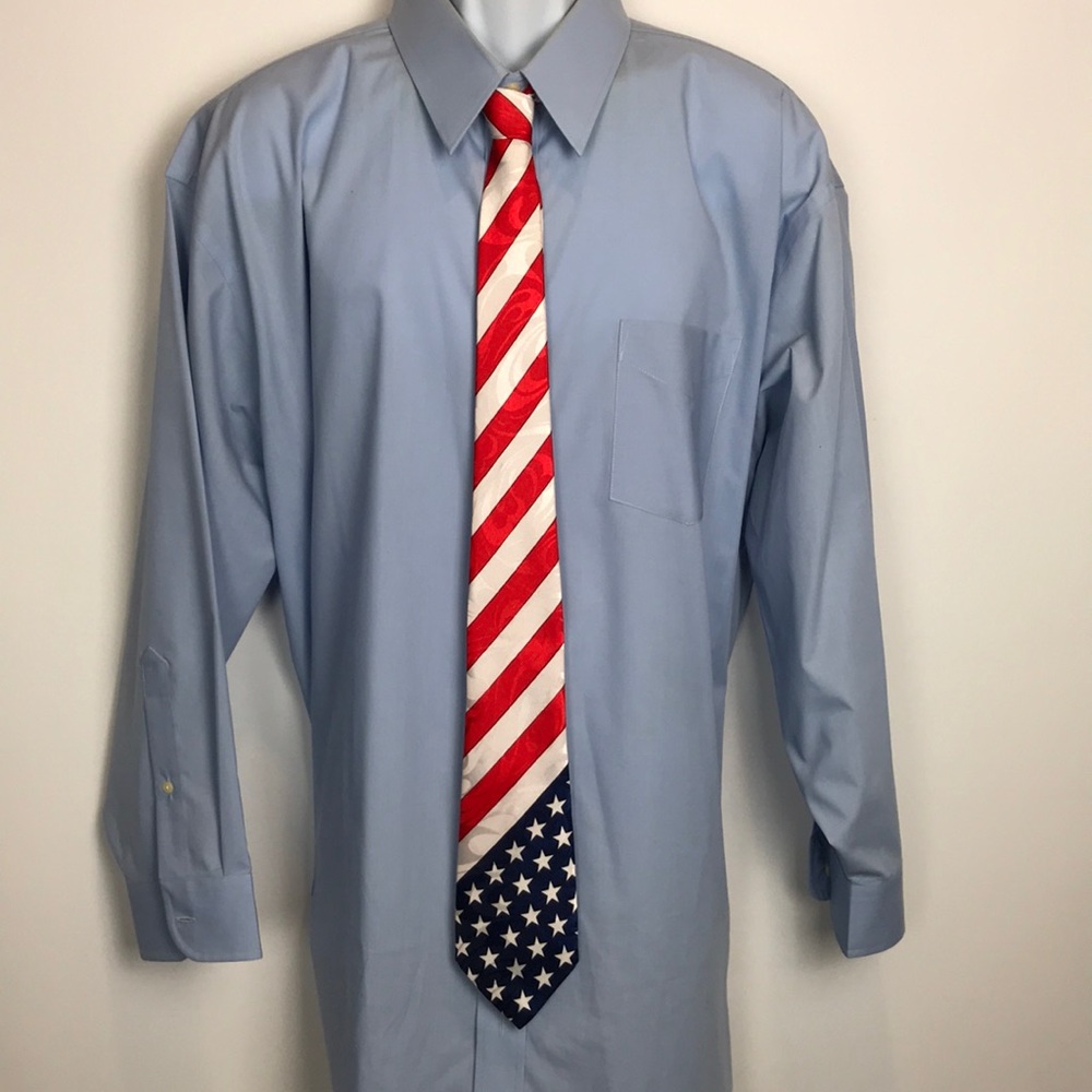 Enigma Stars and Stripes Flag Tie Patriotic